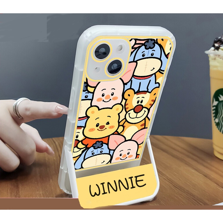 Ốp Điện Thoại Hình winnie Chống Trượt Có Giá Đỡ Ẩn Cho huawei 9 9 pro 10 10se 10 pro 11 11 pro 11 ultra nova 5t