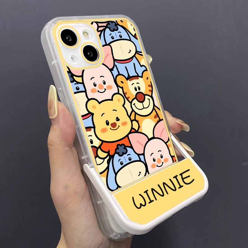 Ốp Điện Thoại Hình winnie Chống Trượt Có Giá Đỡ Ẩn Cho huawei 9 9 pro 10 10se 10 pro 11 11 pro 11 ultra nova 5t
