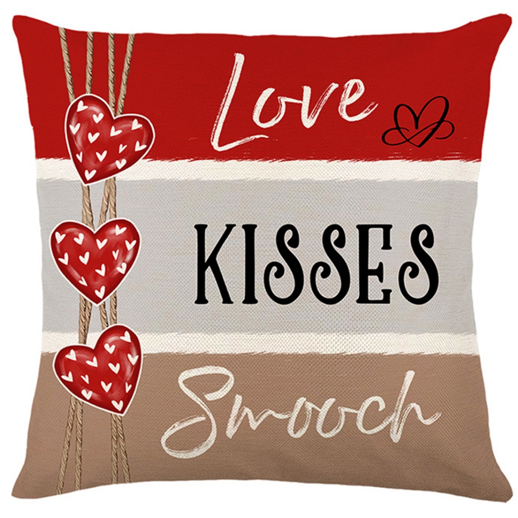 Vỏ Gối Vải Lanh Họa Tiết Hoa Xinh Xắn Kích Thước 70X70.60X60.50X50.45X45.40X40Vỏ Gối sofa Trang Trí Ngày Lễ Tình Nhân