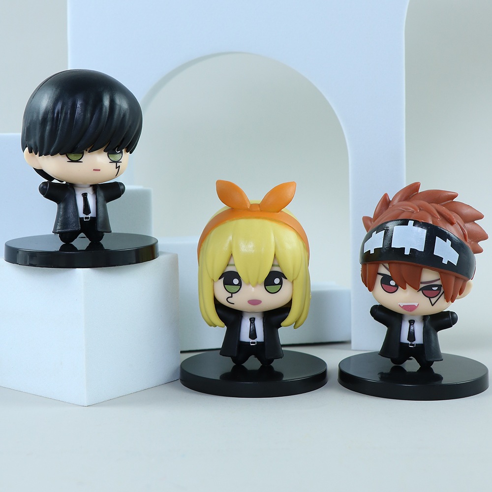 Set 5 Mô Hình Nhân Vật Phim Hoạt Hình Nhật Bản Smashle: magic and muscles mashle- lance crown lemon Iraq Bằng pvc