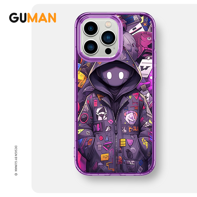 Ốp lưng GUMAN mềm ngầu chống sốc dễ thương đẹp Cho iPhone 15 14 13 12 11 Pro Max SE 2020 X XR XS ip 8 7 Plus kute xyb2444