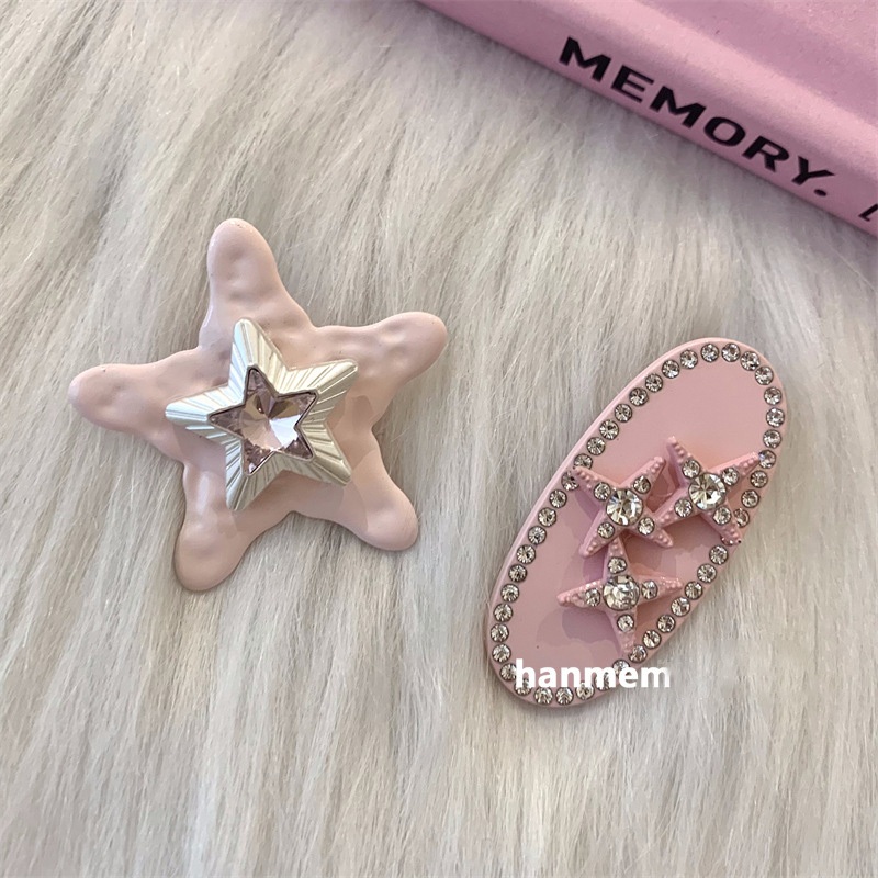 Kẹp Tóc Hình Ngôi Sao Đính Đá Ngọt Ngào Dễ Thương Cho Nữ