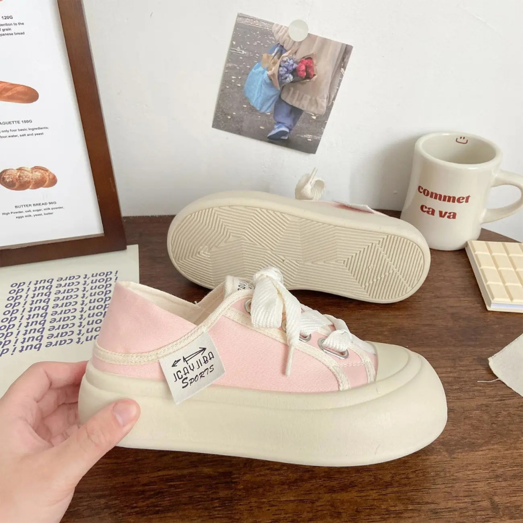 Mới Giày Thể Thao Vải canvas Đế Dày Thời Trang Phong Cách Cho Nữ