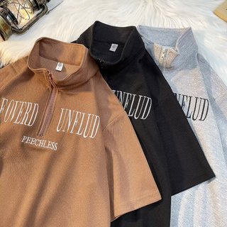 Áo Thun polo Tay Ngắn Dáng Rộng Thời Trang Mùa Hè 2023 Phong Cách harajuku Cho Nam