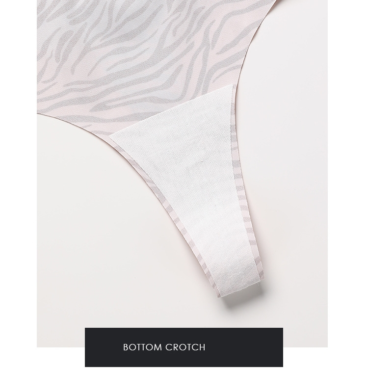 Quần Lót cotton Chữ t Phối Ren Họa Tiết Da Báo Quyến Rũ Cho Nữ