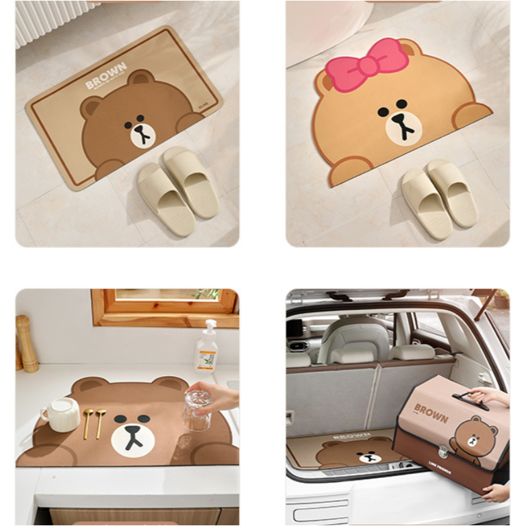 Entry Thảm Lót Sàn Nhà Tắm / Nhà Bếp Thấm Hút Nước Nhanh Khô Chống Trượt