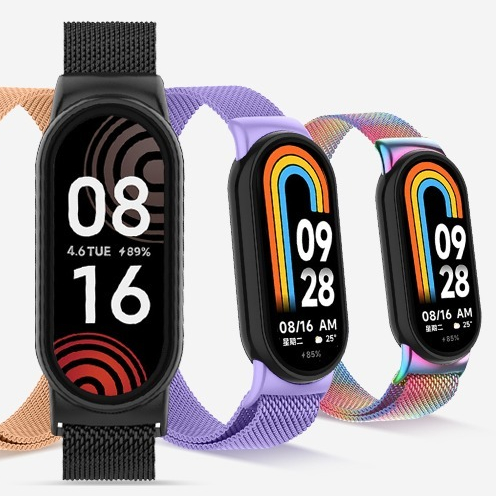 Dây Đeo Kim Loại Không Gỉ Cho Đồng Hồ Thông Minh xiaomi mi band 8