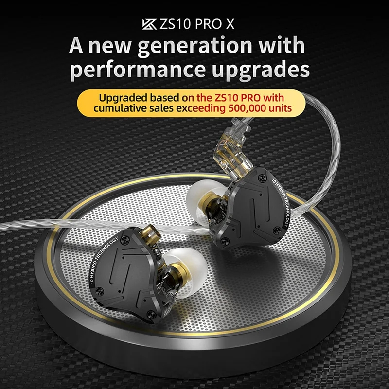 Tai Nghe Nhét Tai kz zs10 pro x jack 3.5mm Âm Thanh hifi Sống Động Điện Thoại