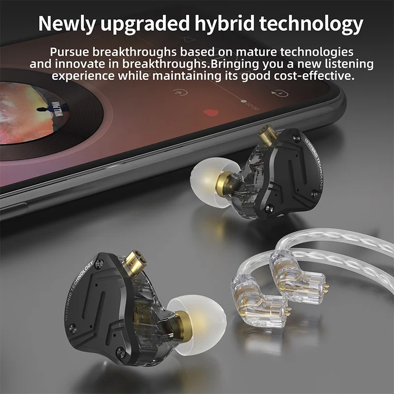 Tai Nghe Nhét Tai kz zs10 pro x jack 3.5mm Âm Thanh hifi Sống Động Điện Thoại