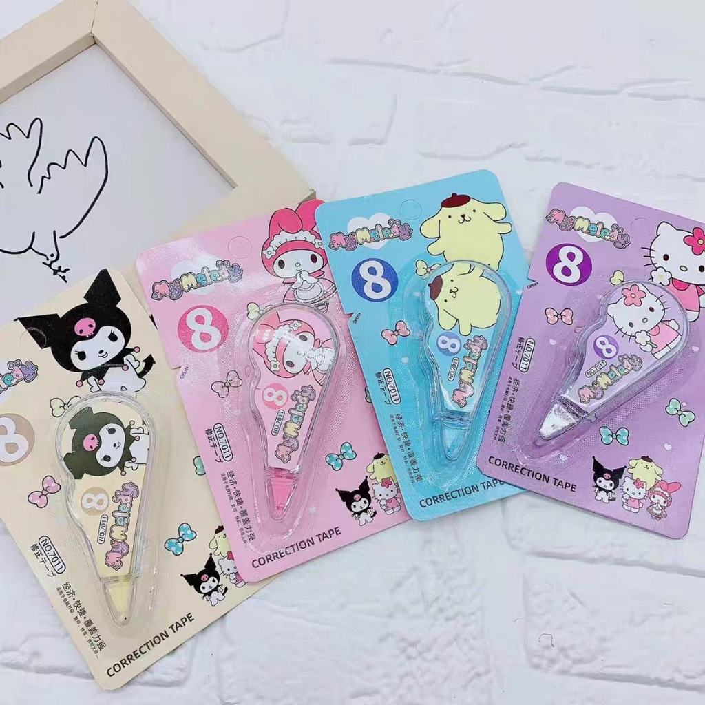Sanrio Bút Xóa Kéo Hình Động Vật Hoạt Hình Xinh Xắn