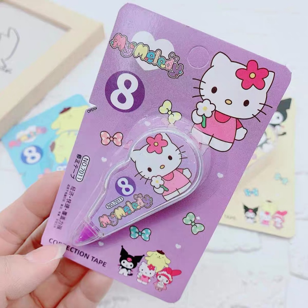 Sanrio Bút Xóa Kéo Hình Động Vật Hoạt Hình Xinh Xắn