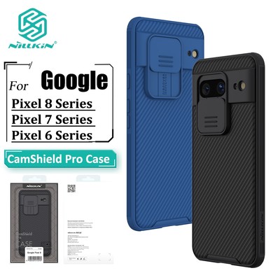 Ốp điện thoại Nillkin CamShield Pro cho Google Pixel 9 Pro / 8 Pro / 8 / 7 Pro / 7A Vỏ bảo vệ thanh trượt máy ảnh sang trọng TPU + PC Ốp lưng chống sốc