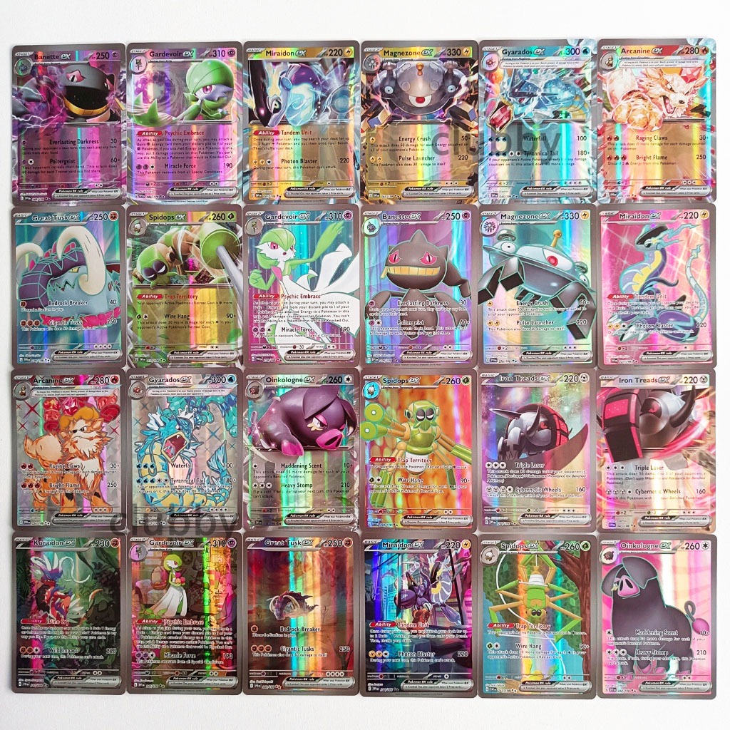 Bộ 100 3D Thẻ Bài Đồ Chơi Pokemon lấp lánh Charizard Tiếng Anh VSTAR / VMAX / EX quà tặng đồ chơi trẻ em