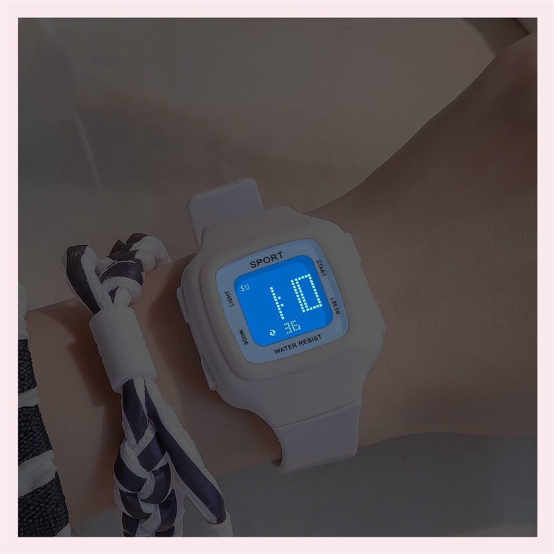 Đồng Hồ Điện Tử Mặt Vuông mini Hình Kỳ Lân Dành Cho Cặp Đôi