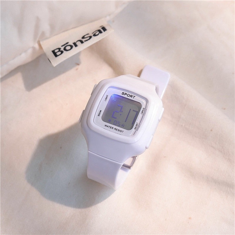 Đồng Hồ Điện Tử Mặt Vuông mini Hình Kỳ Lân Dành Cho Cặp Đôi