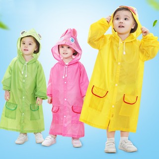 Áo mưa in hình động vật dễ thương cho bé