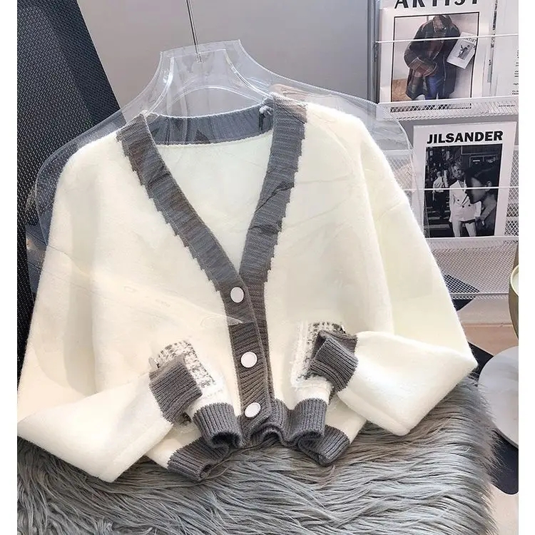 DannieWan Áo Len áo khoác cardigan áo cardigan áo sweater nữ Thể thao Fashion Casual Fashion A91K78S38Z230919