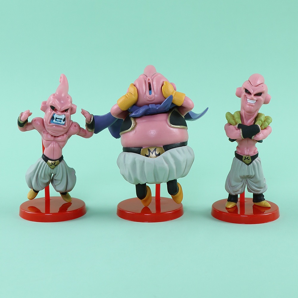 Bộ 6 Mô Hình Nhân Vật son goku Kakashi majin buu son gohan gotenks super saiyan Bằng pvc