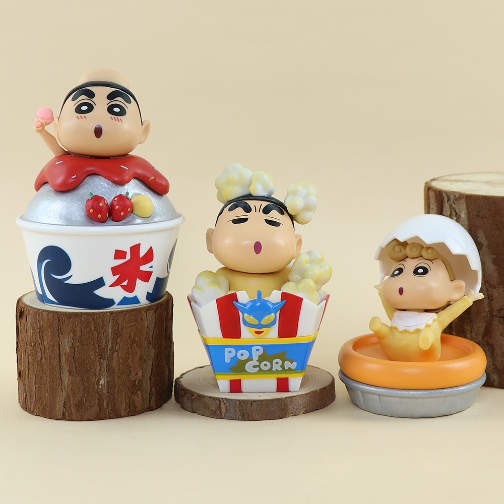 Set 6 Mô Hình Nhân Vật Phim Hoạt Hình shin-chan 7-10cm Bằng pvc