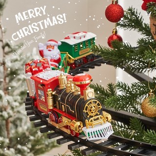 Christmas Train , Electric Train Set , Steam Train Railway Tracks Christmas Train Gifts