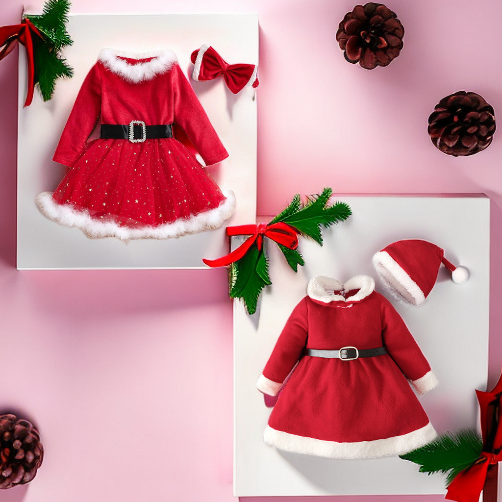 Bộ Đồ Hóa Trang Ông Già Noel Dễ Thương Cho Bé Gái