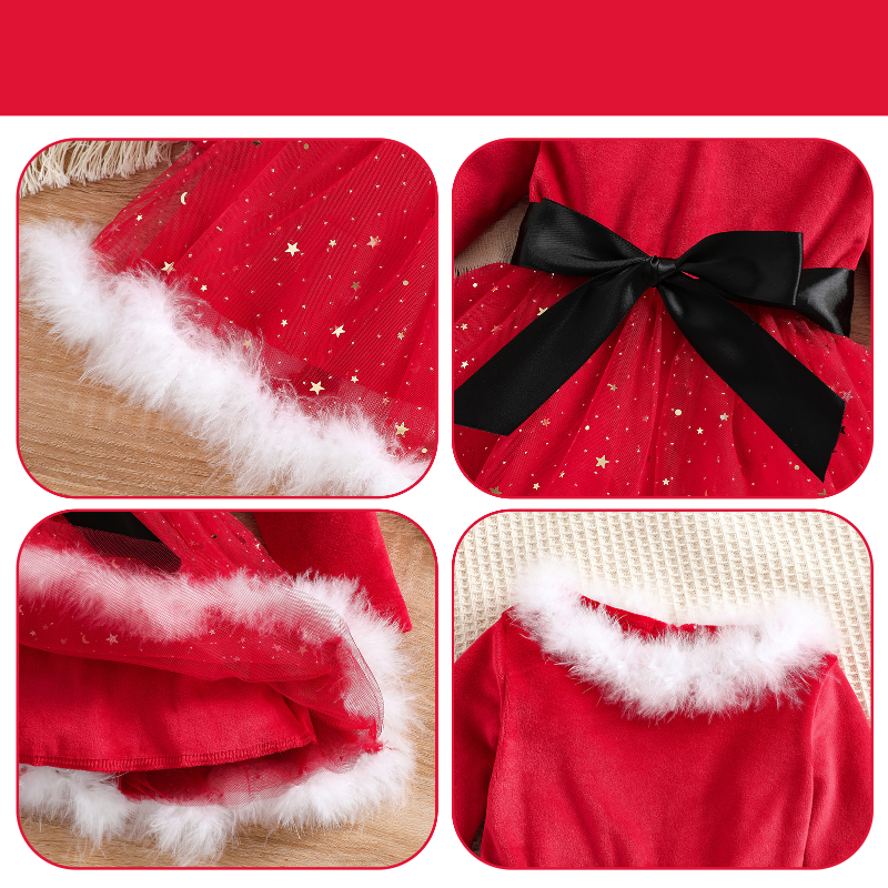 Bộ Đồ Hóa Trang Ông Già Noel Dễ Thương Cho Bé Gái