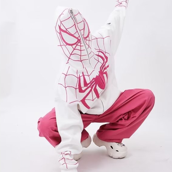🔥 Áo Khoác Người Nhện Áo Khoác Hoodie Nam Nữ Thể Thao Jacket Zip Nỉ Thu Đông Unisex Form Rộng Người Nhện Anime SpiderMan MAST