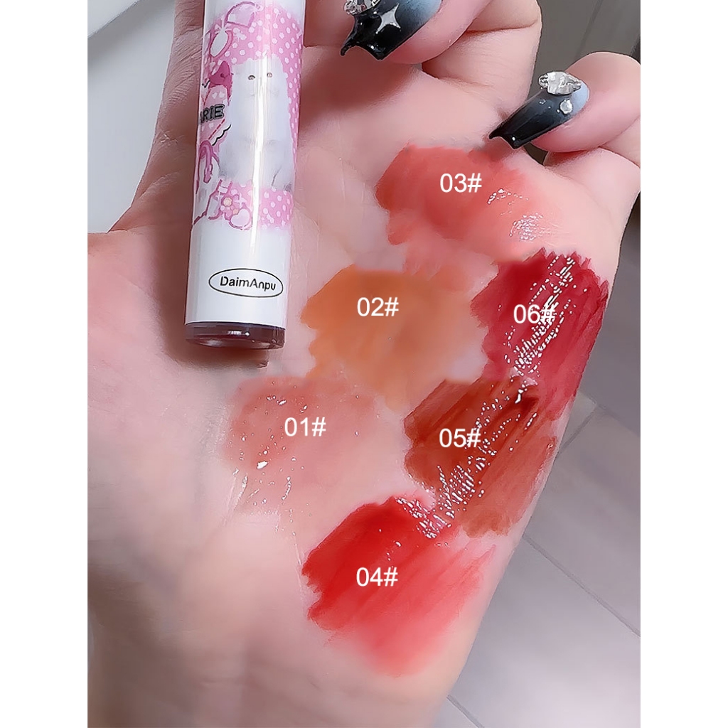 Son Bóng Tráng Gương Hình Mèo Dễ Thương son mềm mịn căng mọng môi Cao Cấp HHMBB0020