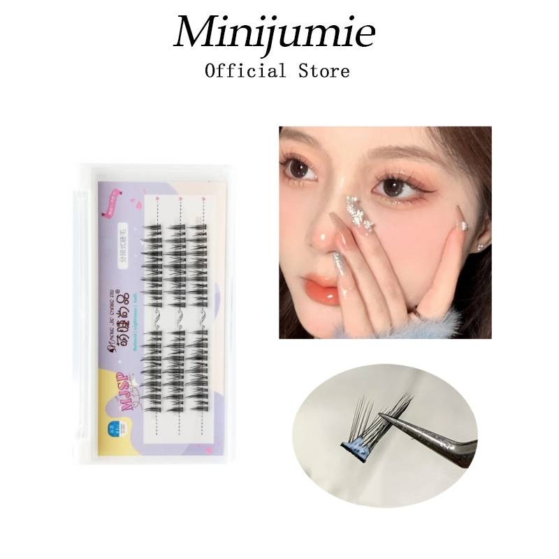 MINIJUMIE MengJieShangPin® Lông Mi Giả Hình Đuôi Cá Nhiều Màu Sắc