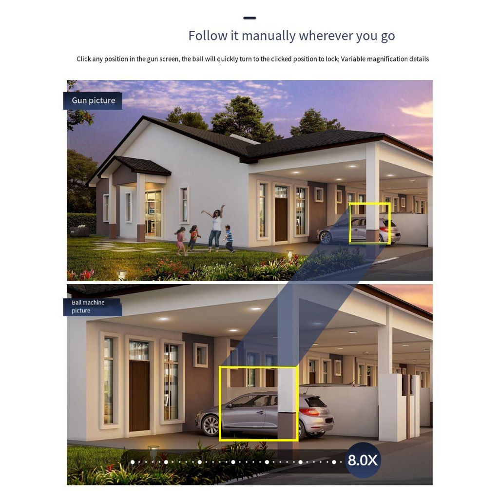 LLSEE-ICSEE-9MP - Camera 3 mắt ngoài trời - Camera zoom 10X ngoài trời wifi không dây - PTZ - Tầm nhìn ban đêm đầy màu sắc - Cuộc gọi hai chiều - Theo dõi di động - Chống nước