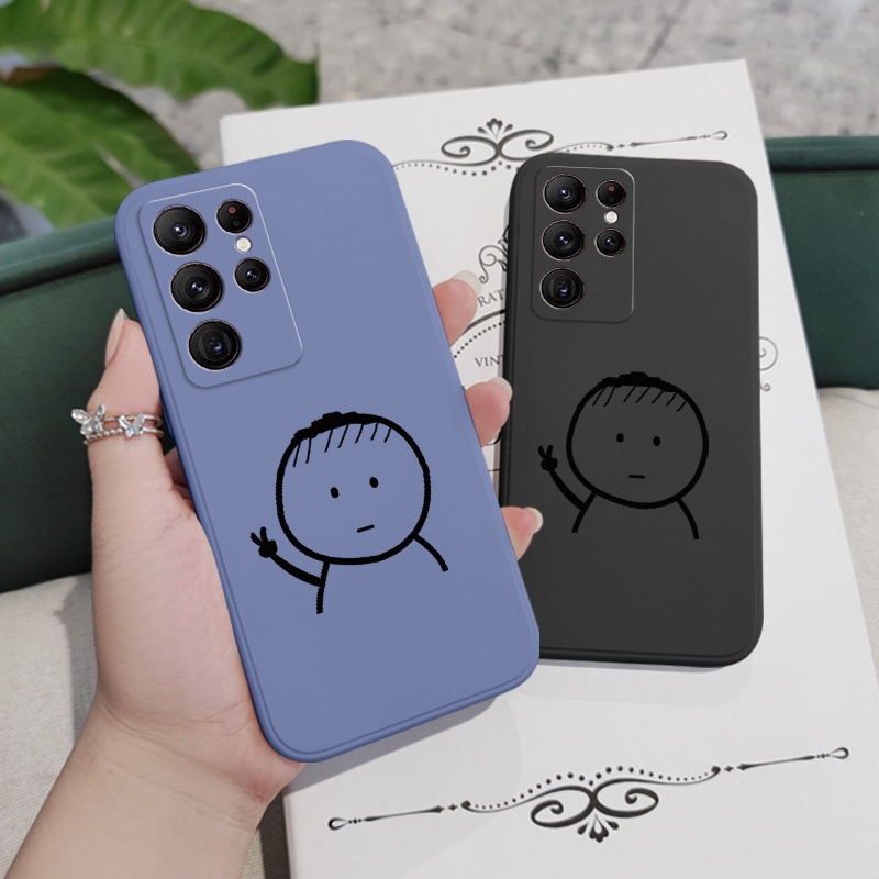 Ốp Điện Thoại Họa Tiết Vui Nhộn Sáng Tạo Cho samsung galaxy s23 s22 fe ultra plus 5g