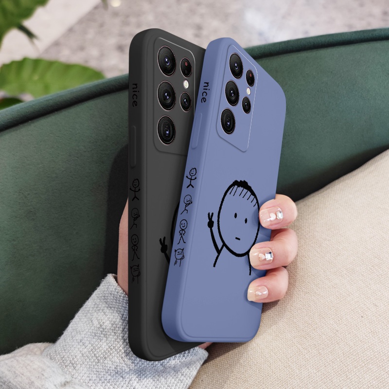 Ốp Điện Thoại Họa Tiết Vui Nhộn Sáng Tạo Cho samsung galaxy s23 s22 fe ultra plus 5g