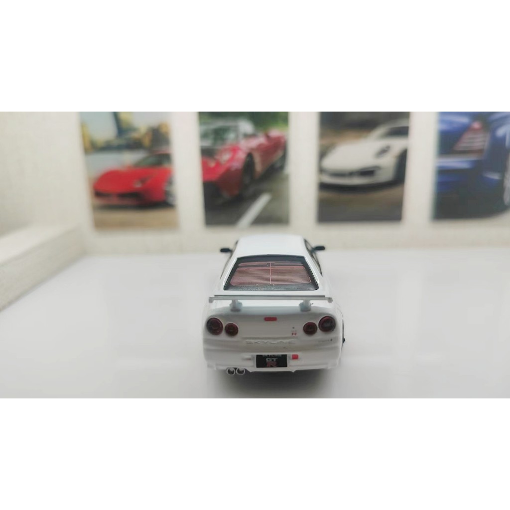 Mô Hình Xe Hơi nissan gtr r34 Bằng Hợp Kim Tỉ Lệ 1: 64