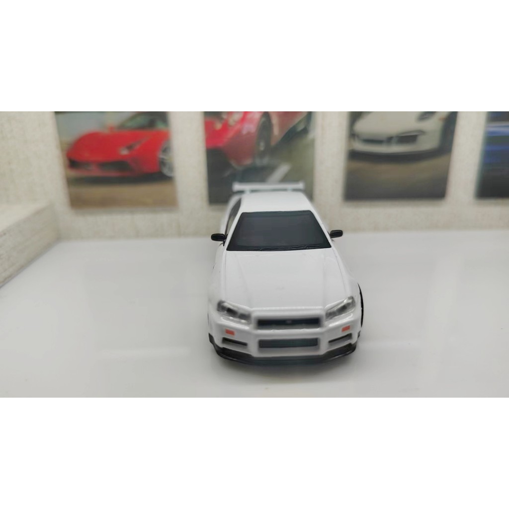 Mô Hình Xe Hơi nissan gtr r34 Bằng Hợp Kim Tỉ Lệ 1: 64