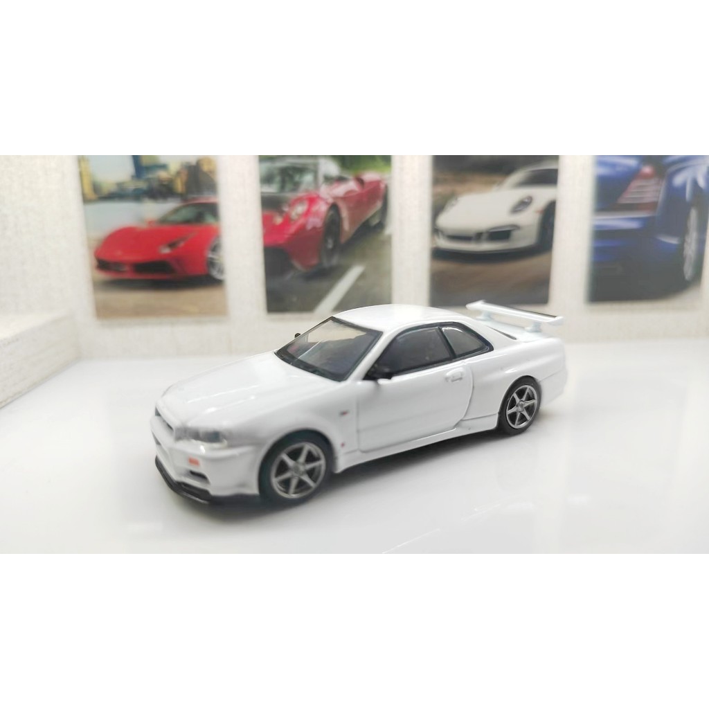 Mô Hình Xe Hơi nissan gtr r34 Bằng Hợp Kim Tỉ Lệ 1: 64