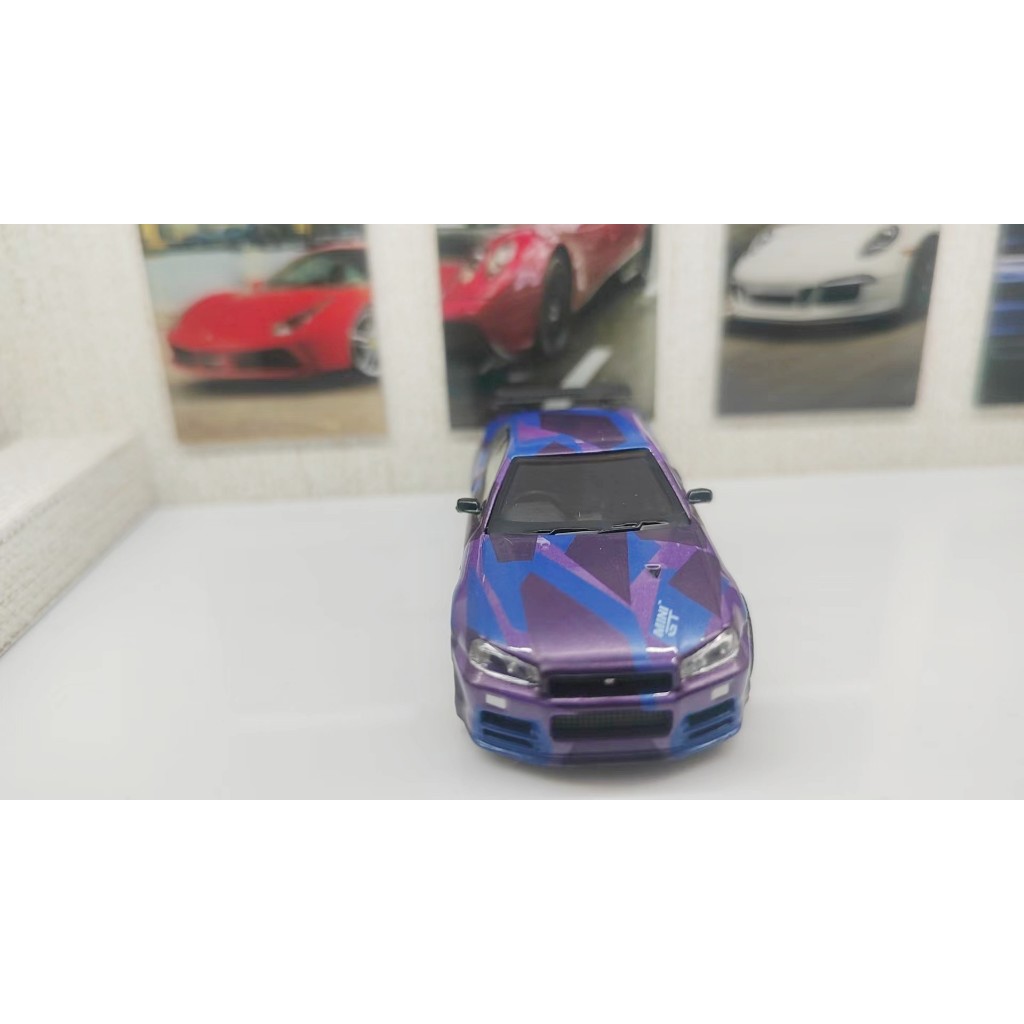 Mô Hình Xe Hơi nissan skylinegtr r34 5th Tỉ Lệ 1 / 64