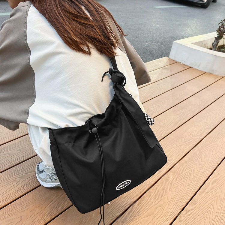 Guangluo Túi Đeo Chéo Vai Bằng nylon Màu Trơn Phong Cách Thể Thao Thời Trang Thường Ngày