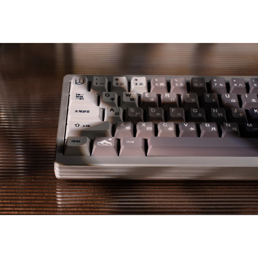 GMK Phong Cảnh gradient Keycaps, 133 Phím Keycaps PBT Anh Đào Hồ Sơ DYE-SUB Cá Tính Keycaps GMK Cho Bàn Phím Cơ