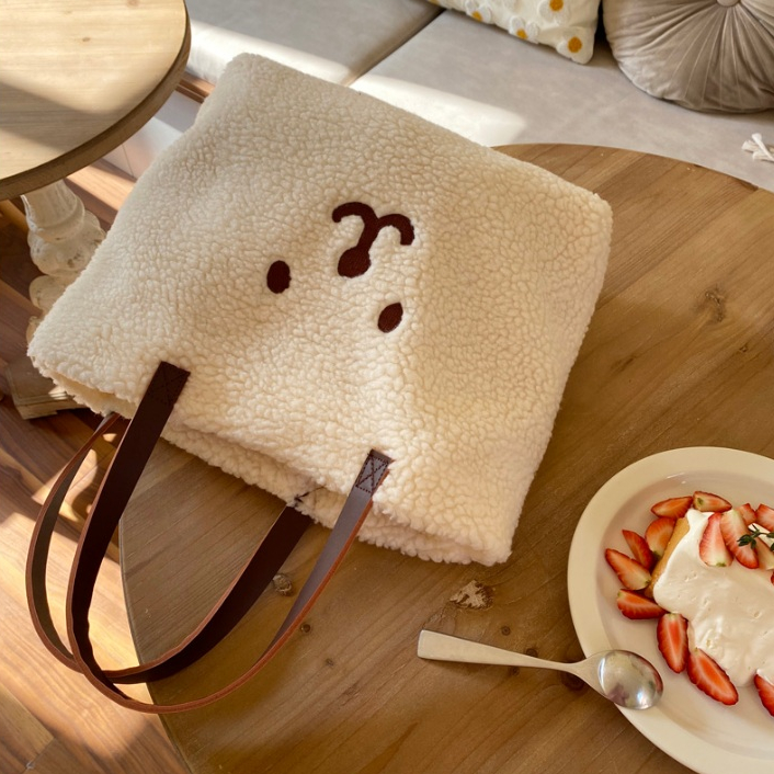 Arctic Hunter Túi Xách Lông Cừu Dễ Thương Thời Trang Cho Nữ