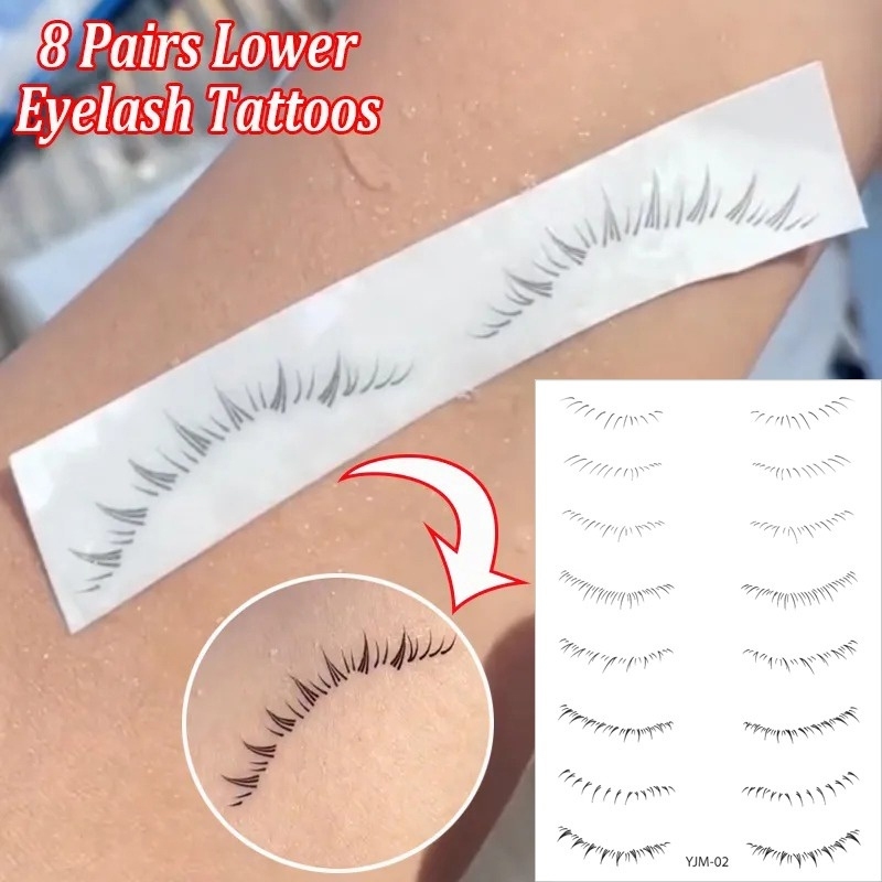 Hình Xăm Dán Mi Giả 3d Tự Nhiên Độc Đáo