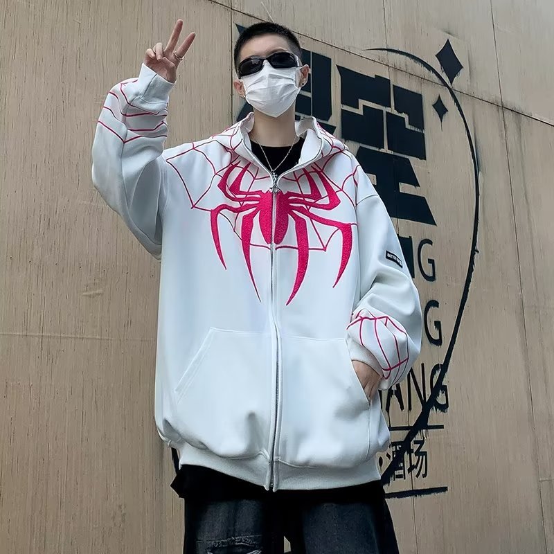 🔥 Áo Khoác Người Nhện Áo Khoác Hoodie Nam Nữ Thể Thao Jacket Zip Nỉ Thu Đông Unisex Form Rộng Người Nhện Anime SpiderMan MAST