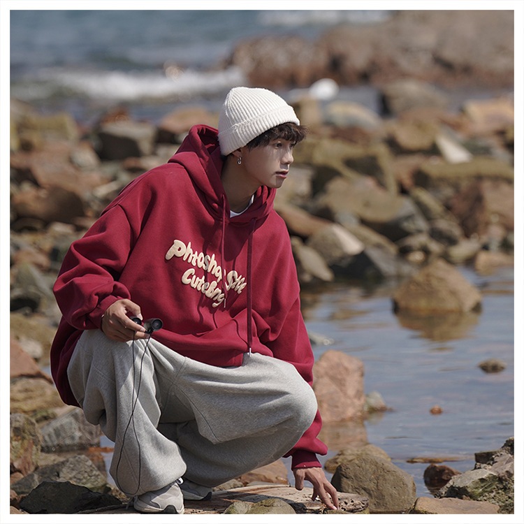 Áo Hoodie Nam Form Rộng Hoodie Basic Unisex Nỉ From Rộng Màu Đen Couple