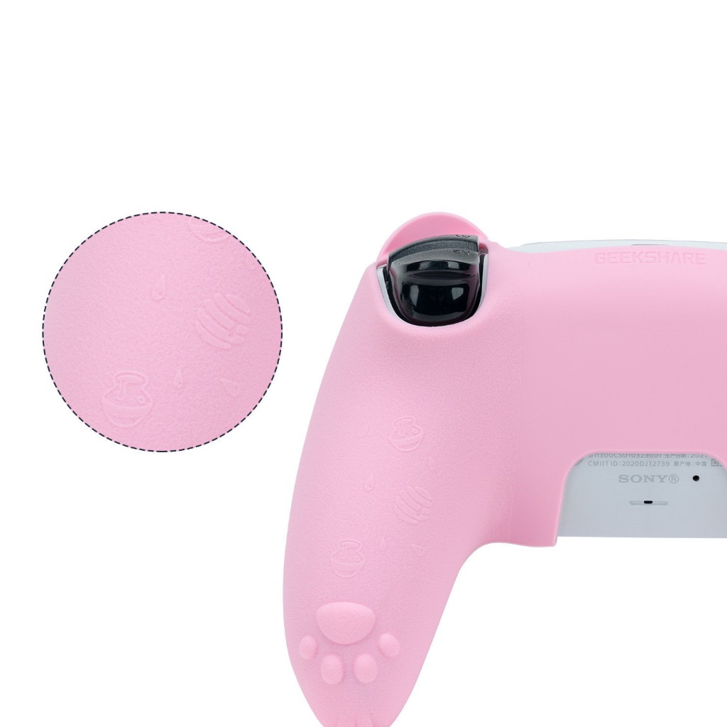 Vỏ Bọc Silicon Mềm Hình Tai Gấu Cho Tay Cầm Chơi Game ps5