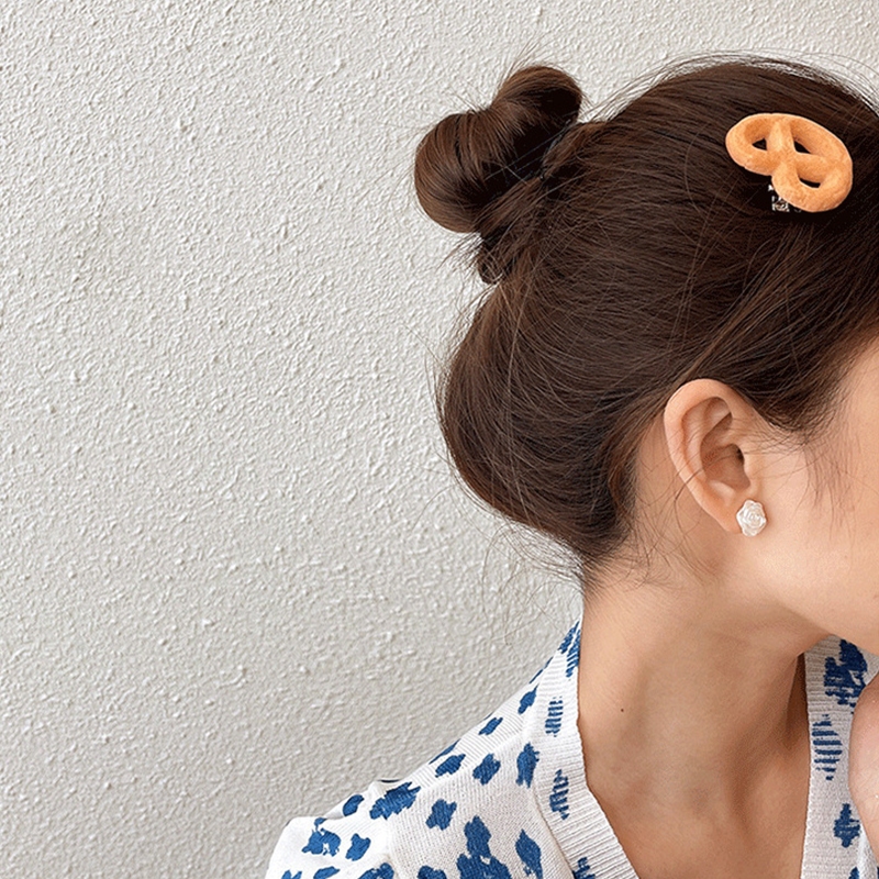 🍓Raspberry🍓 Kẹp Tóc Hình Bánh Quy Dễ Thương Ngộ Nghĩnh