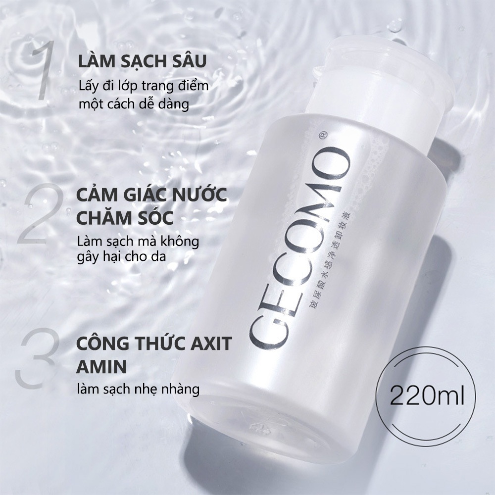 Gecomo Nước Tẩy Trang Chứa Axit amino Giúp Làm Sạch Sâu Hiệu Quả
