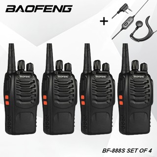  4 Chiếc Baofeng 888S 5W Đài Phát Thanh Hai Chiều 16CH Bộ Đàm Chính Hãng 