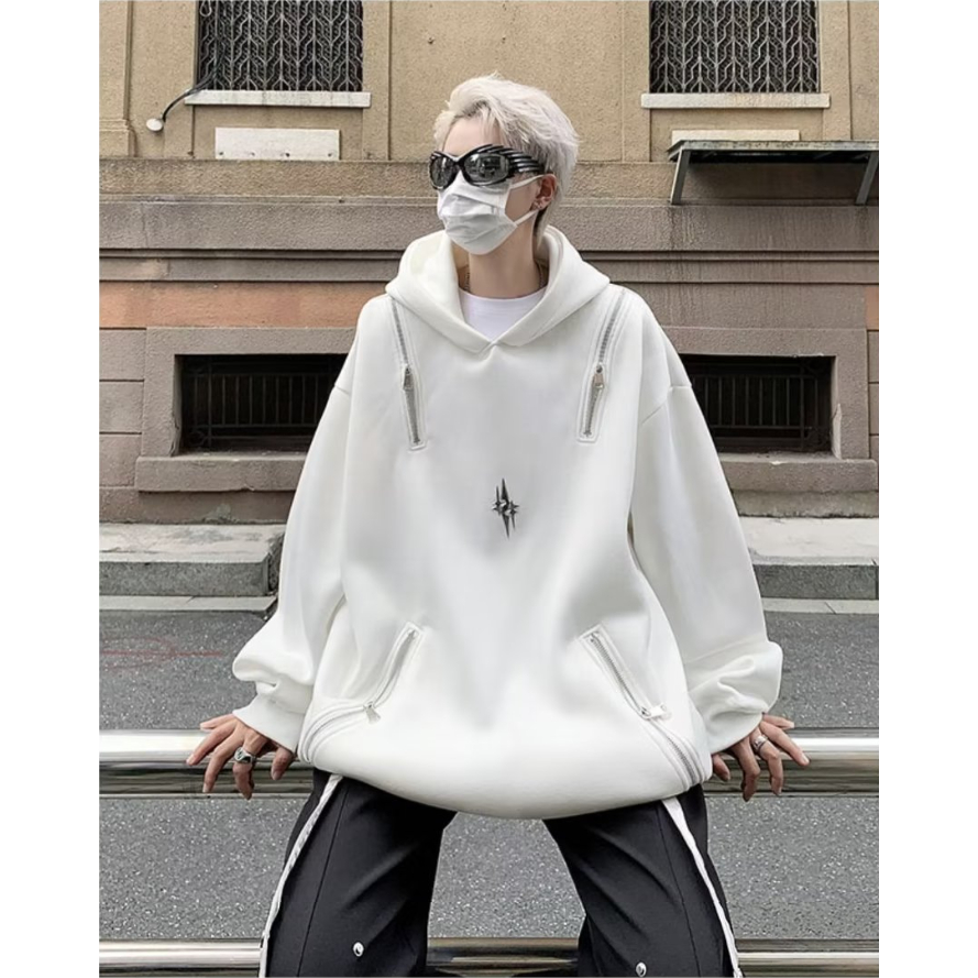 Áo Hoodie Dáng Rộng Phong Cách Hip Hop Mỹ Hàng Mới Dành áo hoodie Nam Nữ