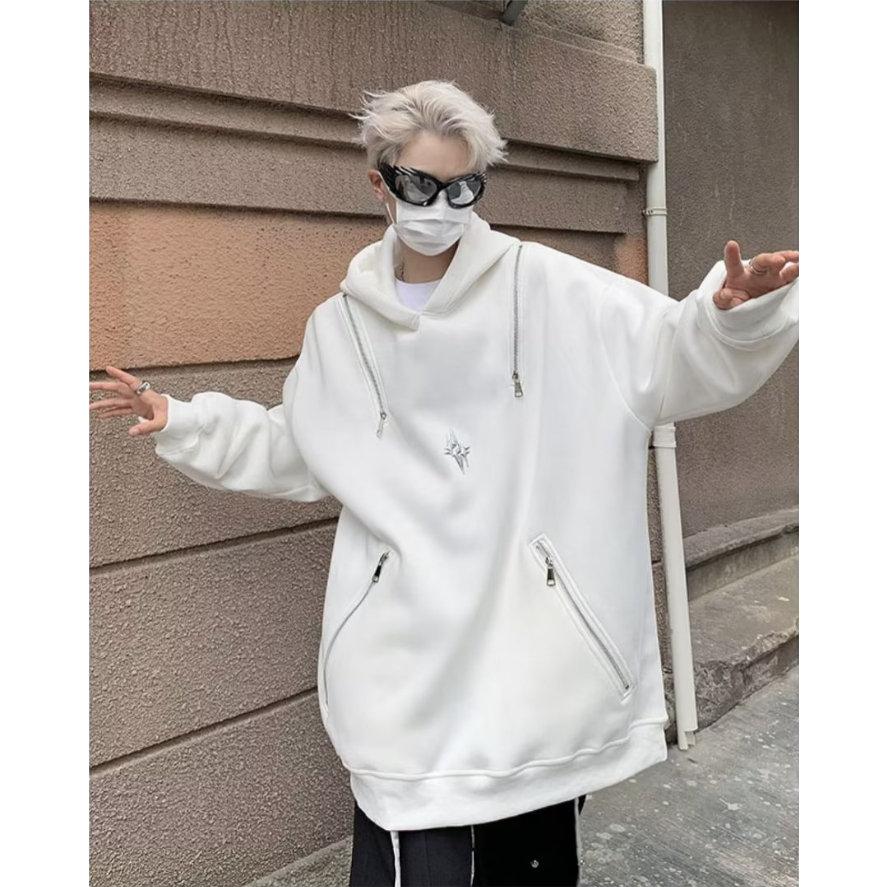 Áo Hoodie Dáng Rộng Phong Cách Hip Hop Mỹ Hàng Mới Dành áo hoodie Nam Nữ