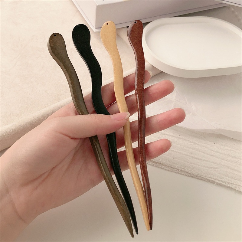 Trâm Cài Tóc Bằng Gỗ Đàn Hương Hình Đuôi Cá Phong Cách Trung Hoa Đơn Giản Thu Hút Và Thu Hút