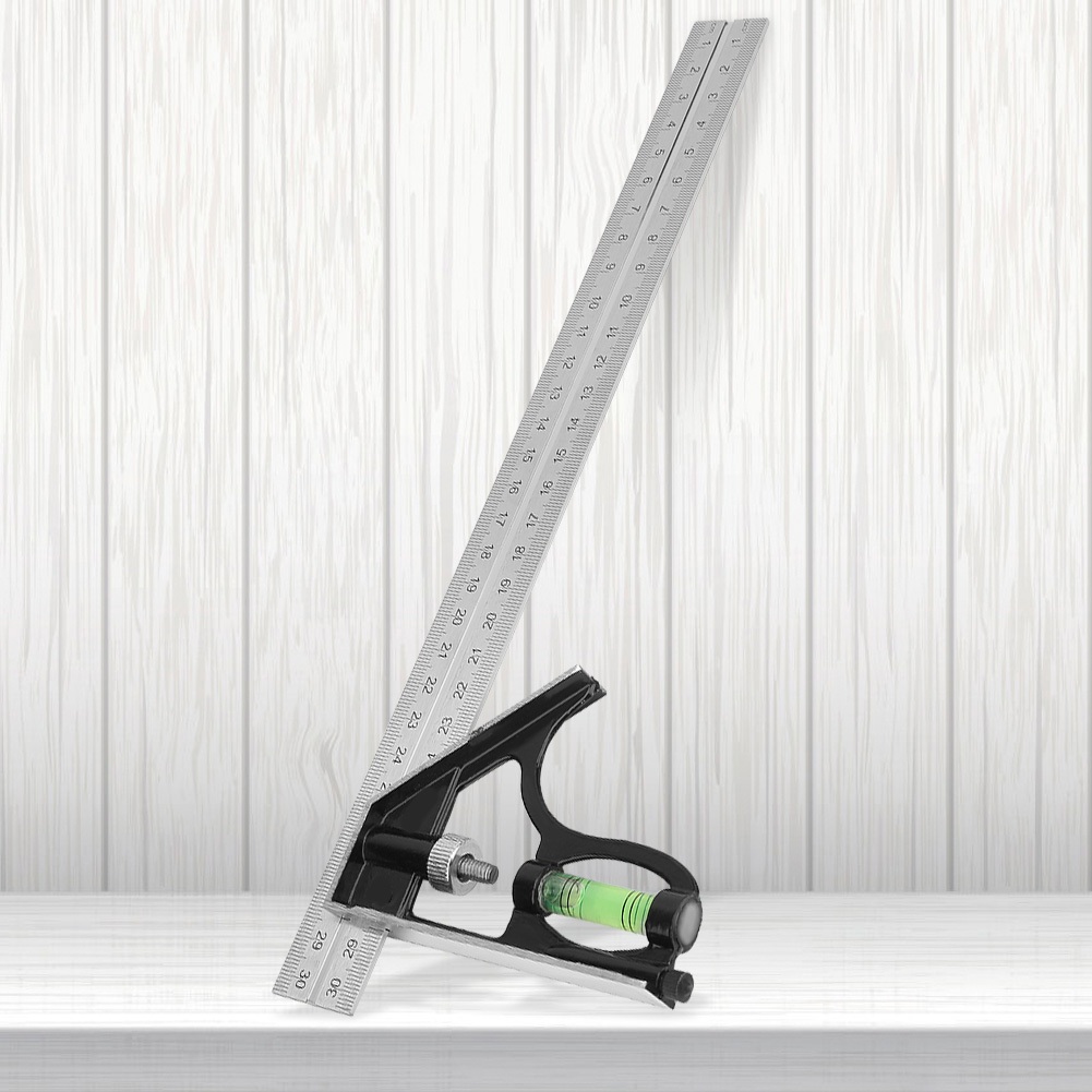 Có thể bán buôn Thước Đo Góc 45/90 Độ 300mm Điều Chỉnh Linh Hoạt westvirginia058 Hàng giao ngay